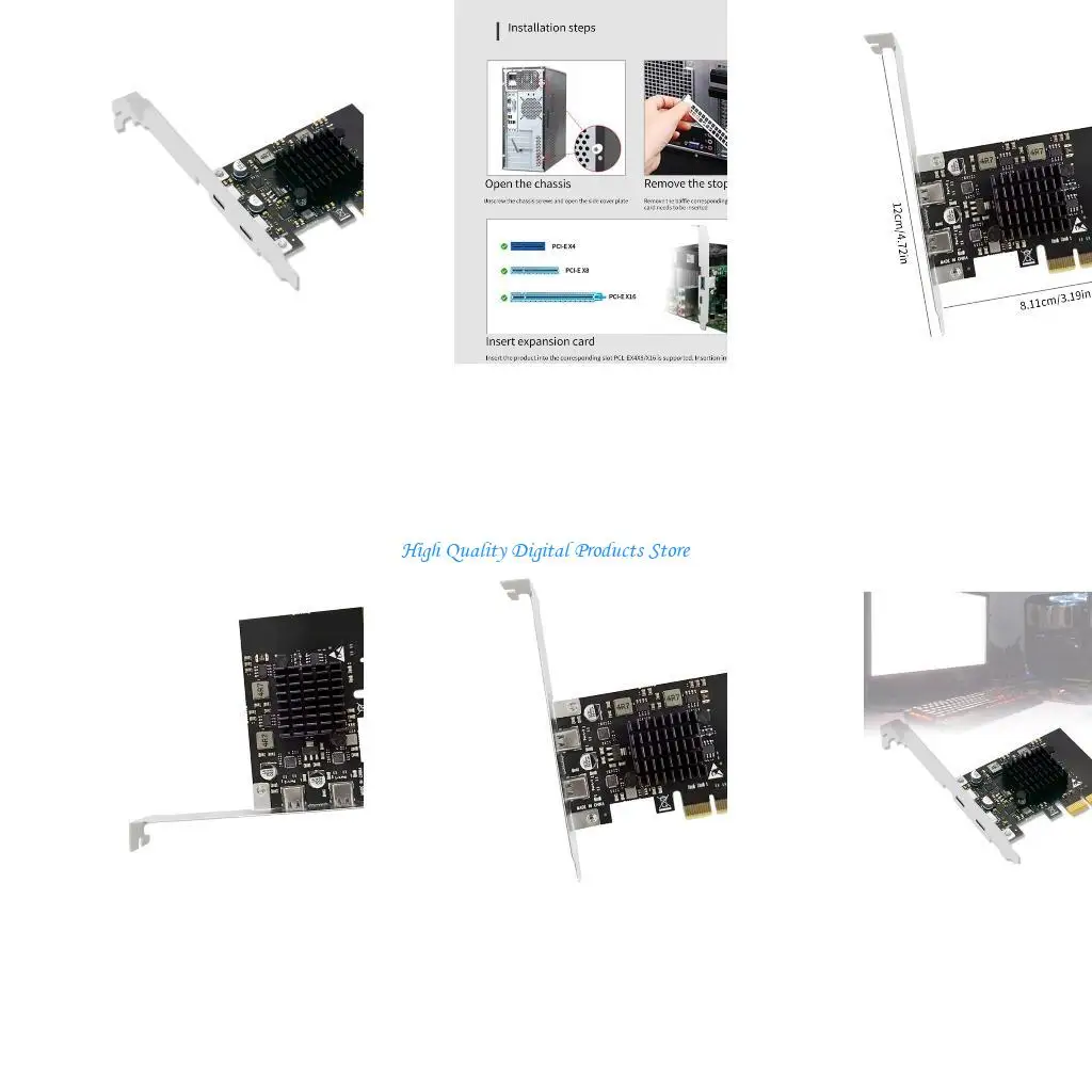 

U2JE USB3.2 TypeC Expansion Card ASM3142 20Gbps for Desktop Computer Speed