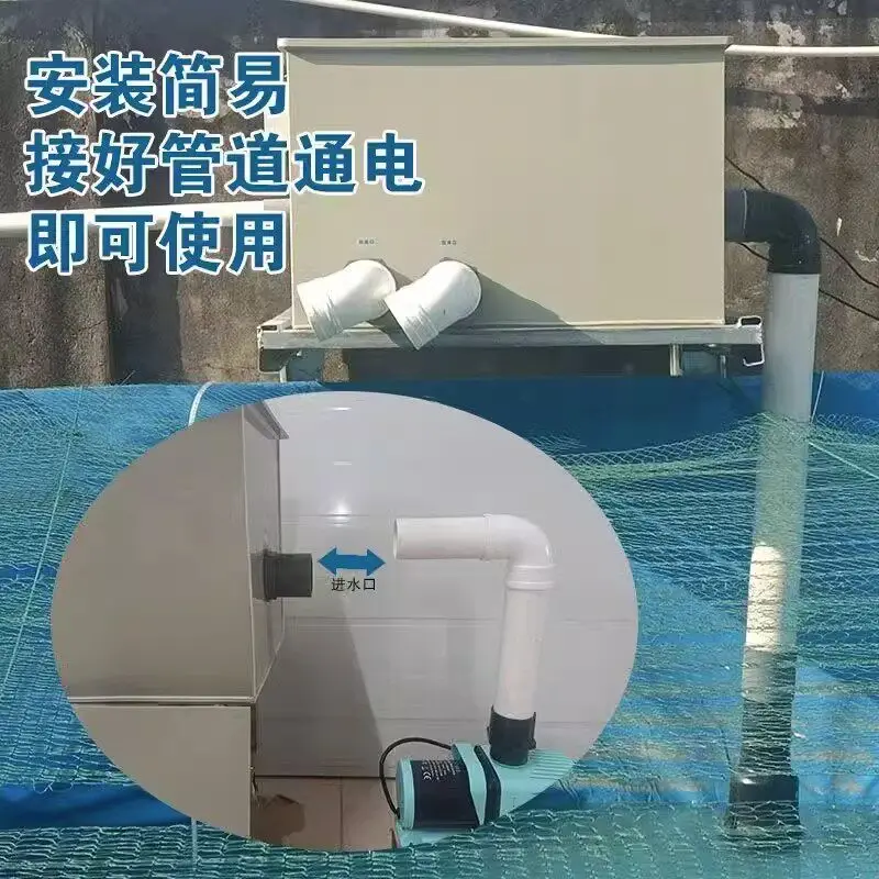 Drum Microfilter Fish Pond Filter Aquaculture Automatic Backwashing Koi Pond Water Circulation System Drum Machine