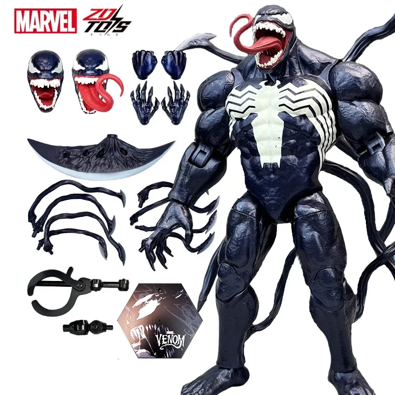 22 cm Zd Toys Venom Marvel Movie Supereroe Spiderman Action Figure Anime Decorazione Collezione Giocattolo Ornamenti Modello Regali a sorpresa