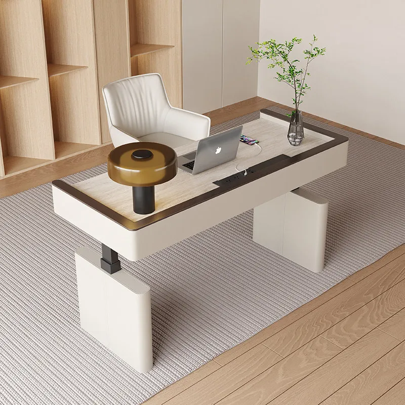 height adjustable office desk multi-functional electric computer desk French medieval mesa escritorio elevable office furniture