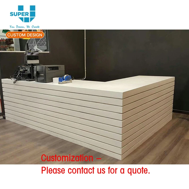 custom.Modern New Shop Counter Design Pan Shop