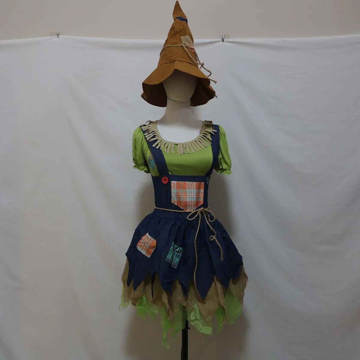Adult Halloween Party Cosplay Wizard Of Oz Women\'s Scarecrow Costume
