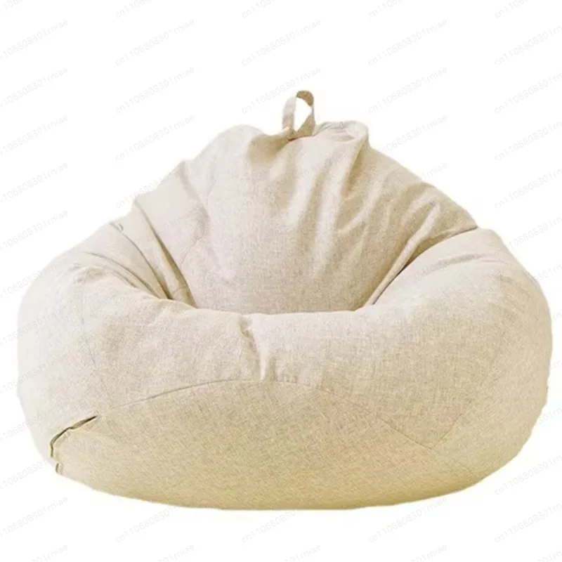 Lazy sofa cover No filler Fabric tatami Modern simple water drop bean bag Single sofa cover