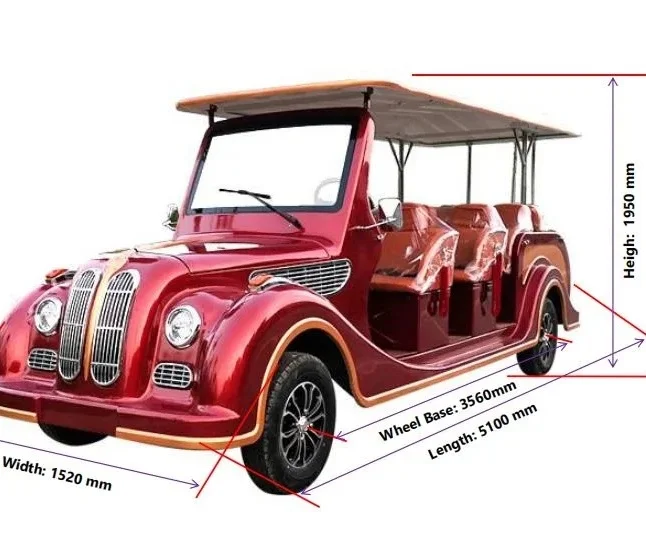 Electric Vehicle Classic Vintage Sightseeing Car