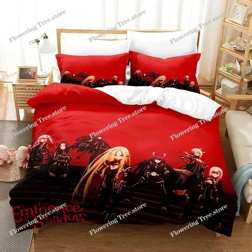 Anime Eminence in Shadow Bedding Set Duvet Cover Bed Set Quilt Cover Pillowcase Comforter king Queen Size Boys Adult Bedding Set