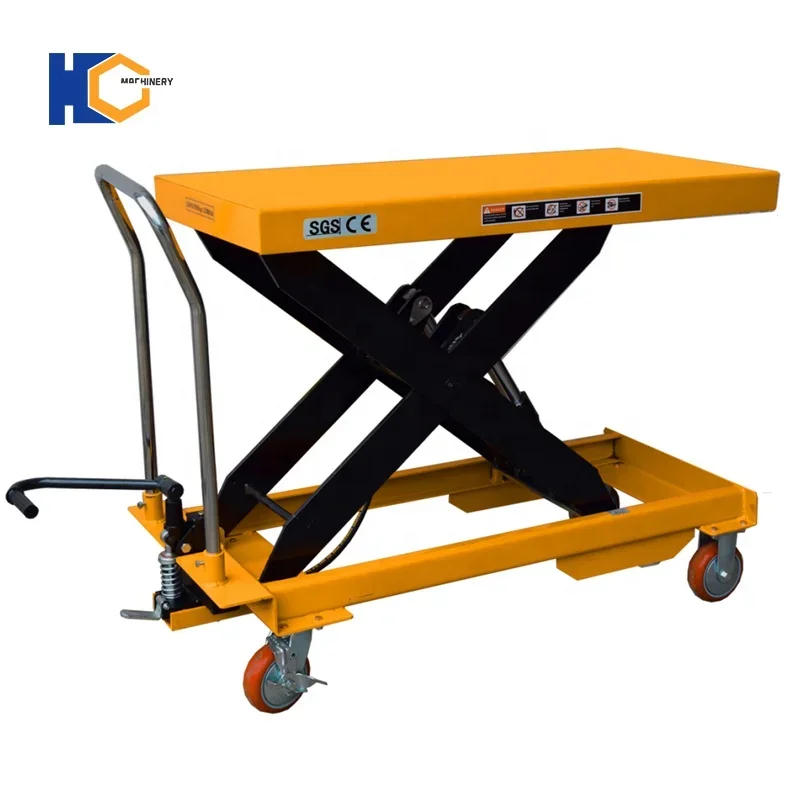 

603hotРучная/электрическая гидравлическая подъемная платформа Ножничная планшетная тележка Тележка для толкания Мобильные небольшие подъемники для ручных тележек и тележек