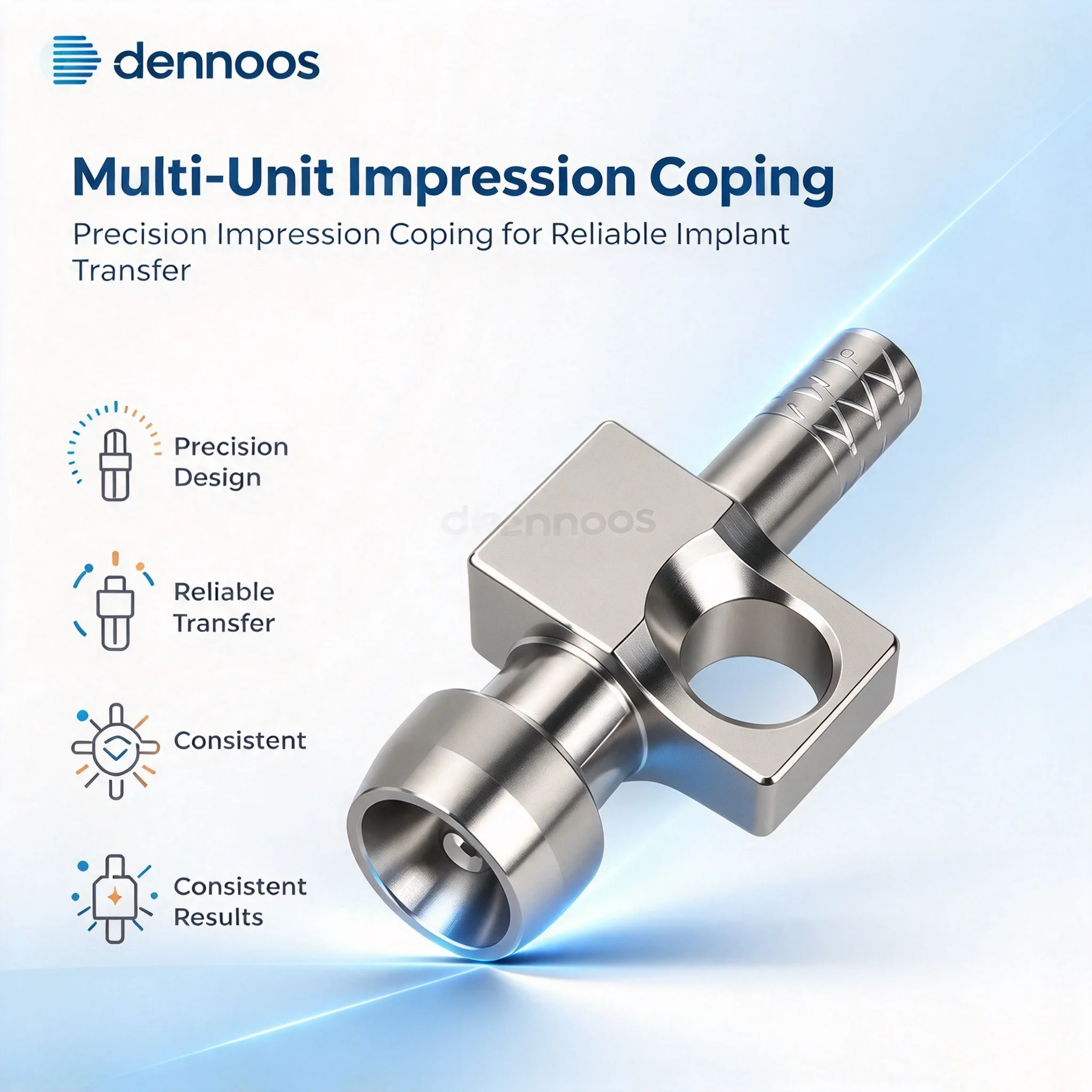 Compatible Impression Coping Pick-up Multi Unit Open Tray Technique for Internal Hex Implant Metal Metal Fast Ship