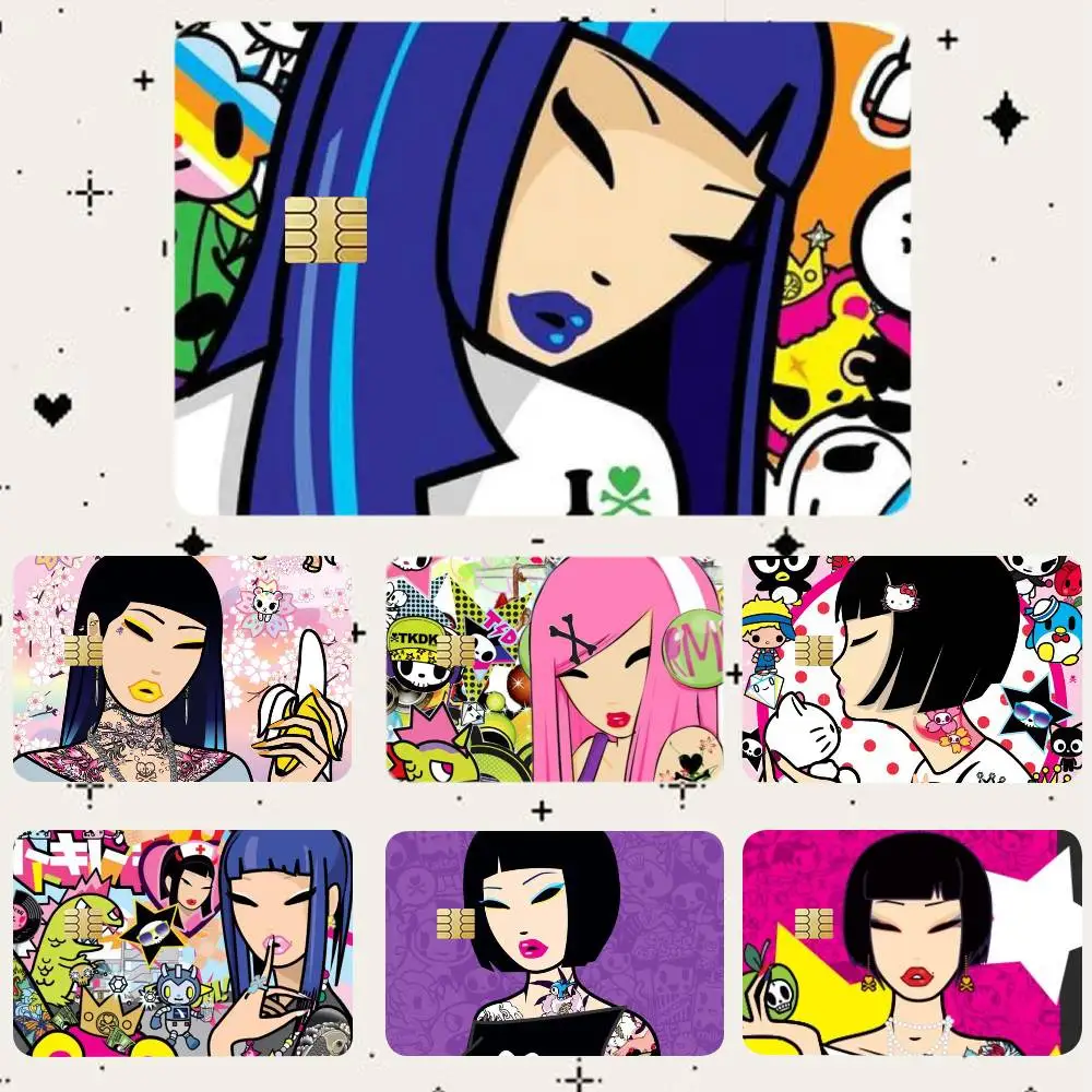 

Fashion T-tokidokiS HD Waterproof Card Skins Protective Stickers for Credit Bank Game Cards