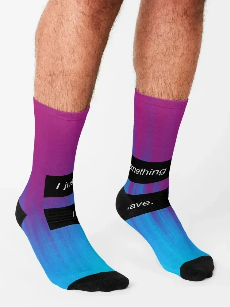 Something I Can Never Have Socks designer brand funny gift heated fashionable Women's Socks Men's