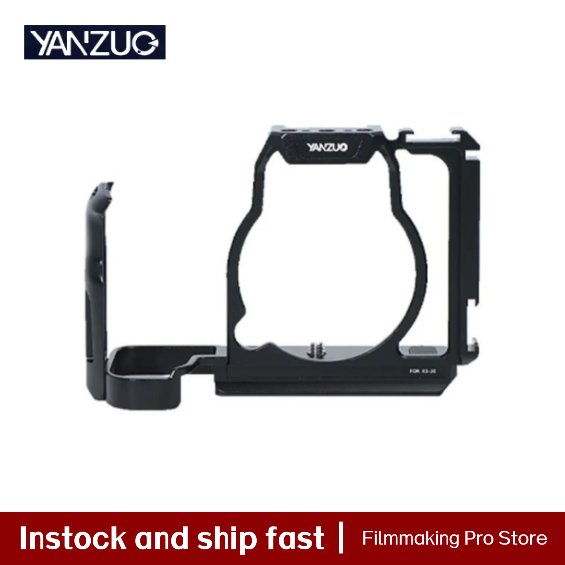 Клетка для камеры YANZUO для камеры Fujifilm XS10 XS20, крепление для холодного башмака, микрофон, светодиодная подсветка, чехол для аксессуаров для видеоблога