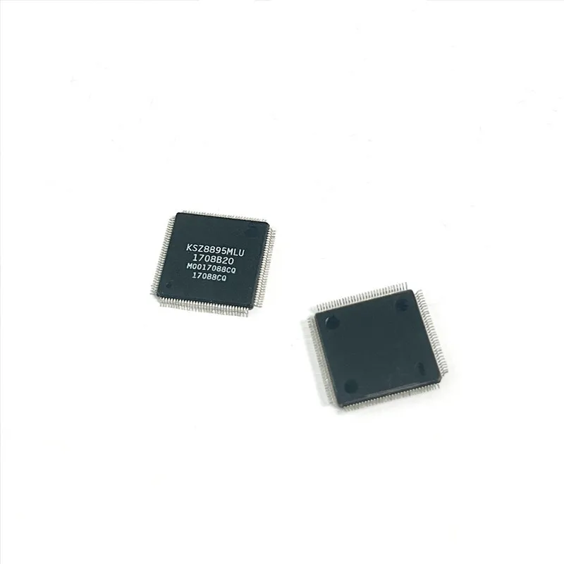 KSZ8895MLU (1piece) Ethernet Switch IC 5-Port 10/100 Managed L2 Switch MII SPI SMI AEC-Q100 LQFP-128 14x14mm Original In Stock