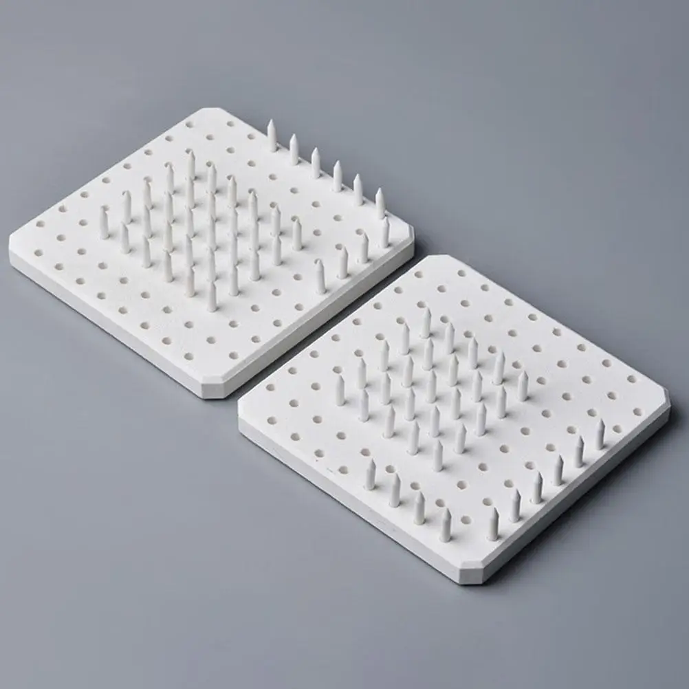 60 Pcs Refractory Pad Support Set Heat Resistant Sturdy Kiln Stilt Pins Ceramic Pottery Firing Nails Durable Craft Tools Clay