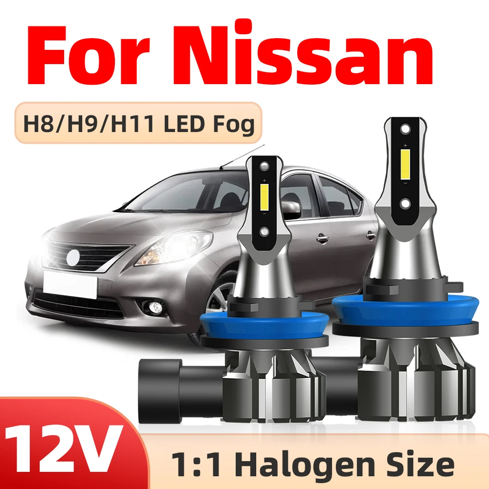 

For Nissan Qashqai j10/j11 For Nissan X-Trail T30/T31/T32 2005-2018 LED H8 H11 Fog Light Bulb CSP 15000LM Car DRL Lamp 6000K 12V