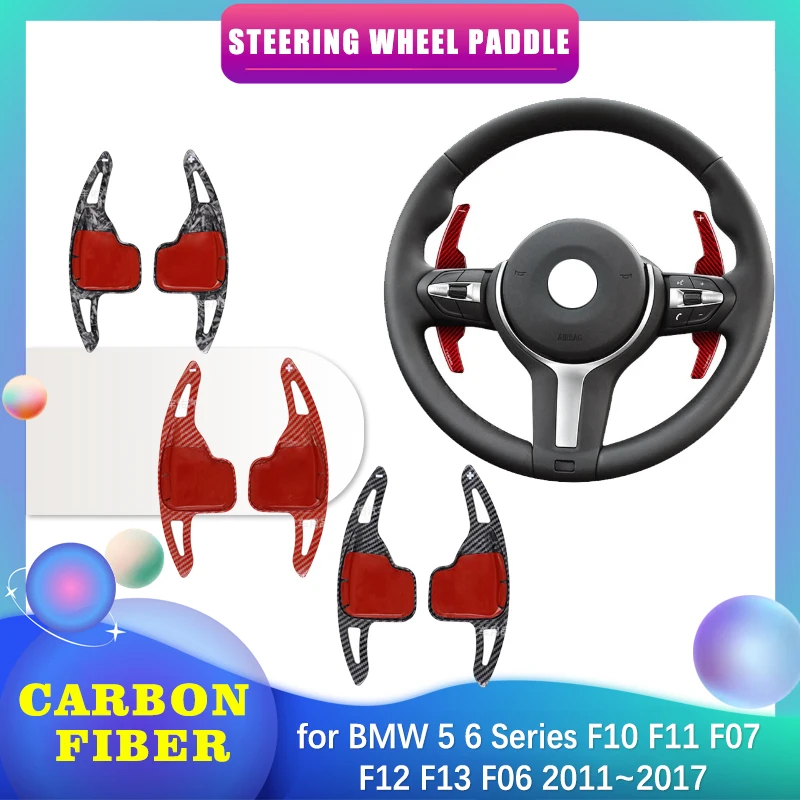 

Car Steering Wheel Paddle for BMW 5 6 Series F10 F11 F07 F12 F13 F06 2011~2017 2012 ABS Shifter Gear Shift Extension Accessories