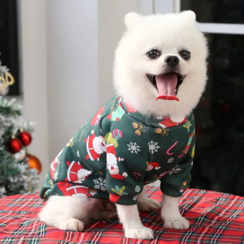 XS-4XL Christmas Dog Clothes Winter Pet Clothing Sweater Clothes For Small Large Dog Cat Puppy Costume Chihuahua Yorkies Shirts