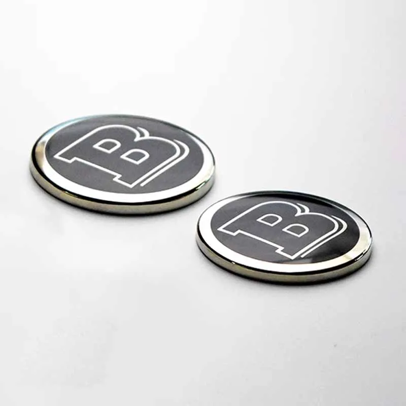 1PCS 73mm 58mm 52mm BRABUS Steering Wheel Badge Emblem Decorative Sticker For Mercedes benz GLA C E S Class Auto Accessories