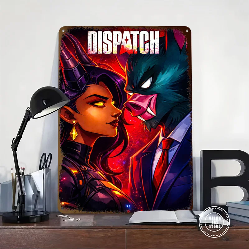 Dispatch: Devil and Beast in Standoff Poster Customized Vintage Metal Signs Wall Art Retro Tin Plaque for Decor Room House Home