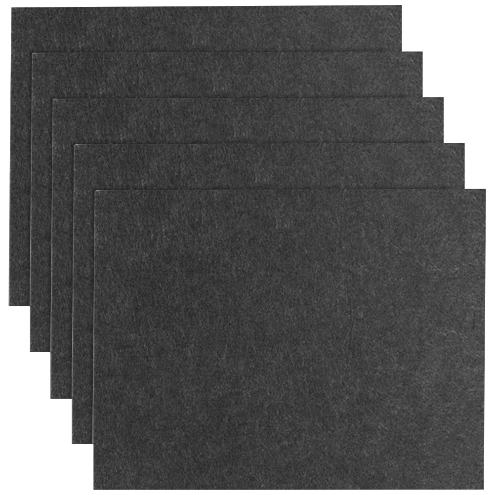 

5pcs Black 210x300mm Furniture Leg Pads Self adhesive Felt Non slip Wear resistant Chair Table Feet Protectors Mats Floor
