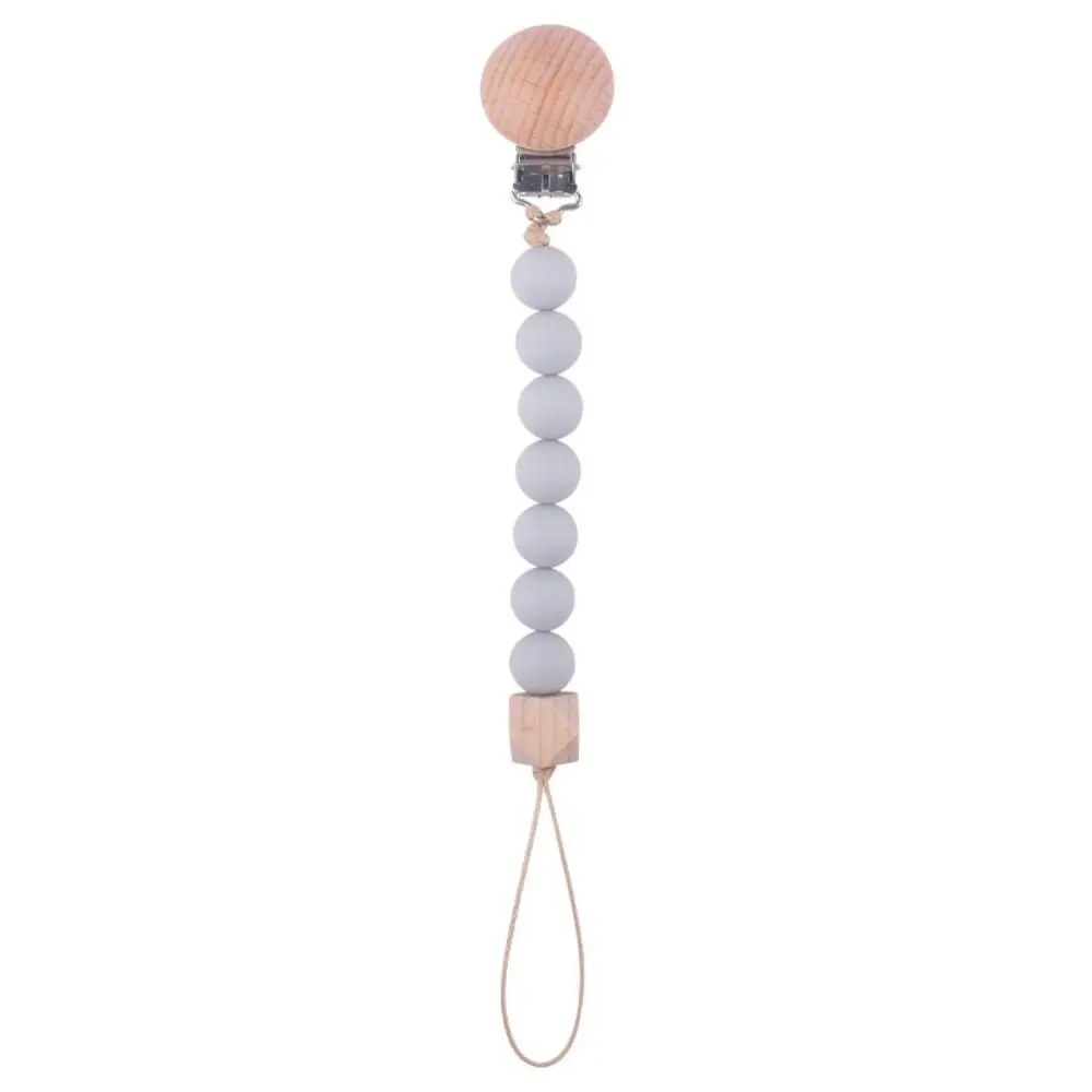 

Деревянный детский держатель для сосков для малышей, цепочка для детской соски, детские игрушки-прорезыватели, ремни, зажимы для держателя соски, зажимы для пустышки