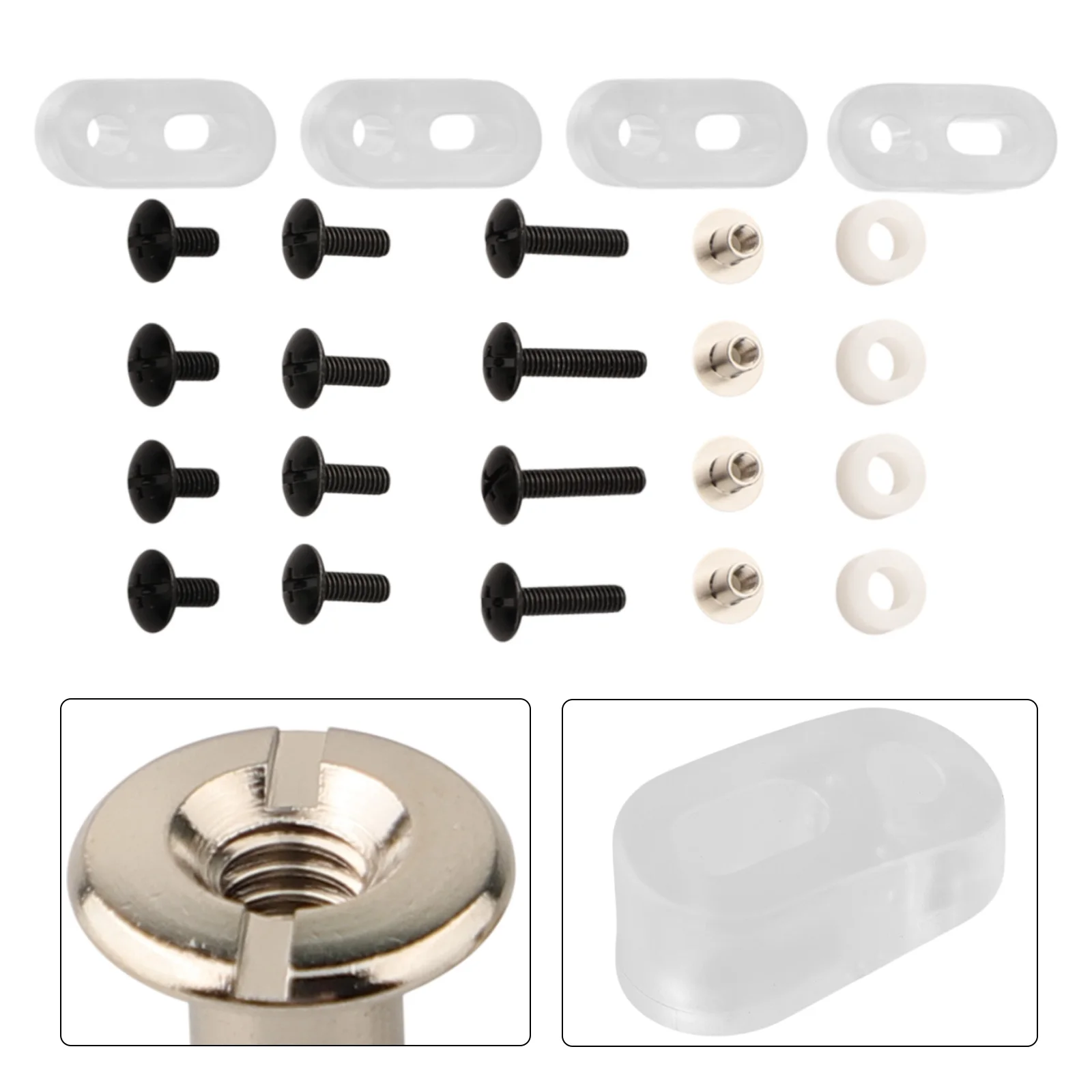 خوذة إصلاح المسمار خوذة أقنعة السحابة لألعاب هوكي الجليد مناسبة لمعظم الخوذات تشديد مسامير لأقنعة الخوذة