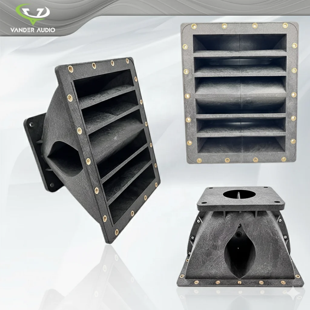 نمط جديد 2 بوصة حجم الحلق Difusor خط صفيف الدليل الموجي المتكلم سائق القرن