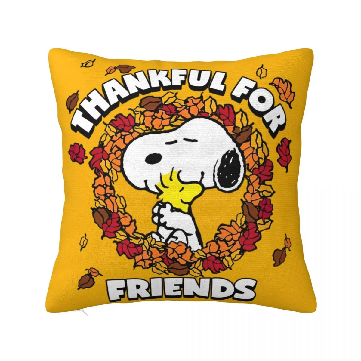 سنوبي وودستوك عيد الشكر المخدة لينة غطاء وسادة بوليستر الديكور رمي كيس وسادة غطاء المنزل انغلق