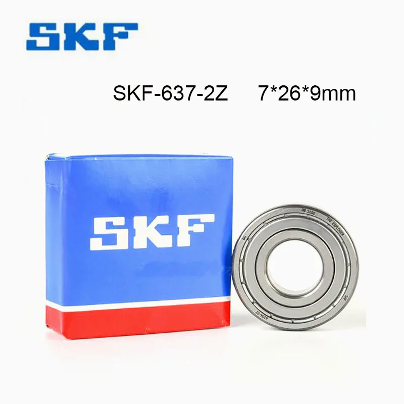 

100% Original Sweden SKF Bearing 2/5Pcs 637-2Z 637ZZ ABEC-9 Ball Bearing 7x26x9mm High Speed Deep Groove 637-ZZ Ball Bearings