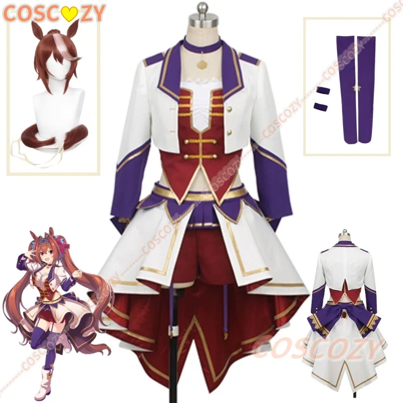 

Аниме Umamusume: Pretty Derby Season 2, Umabako Stage SJ, платье Лолиты, униформа, костюм для косплея, парик, ухо, хвост, Хэллоуин для женщин