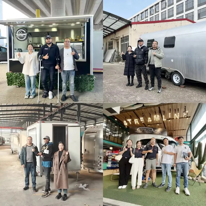 Fully Equipped Food Truck for Sale Customized Concession Bubble Tea Coffee Vending Cart Food Trailer