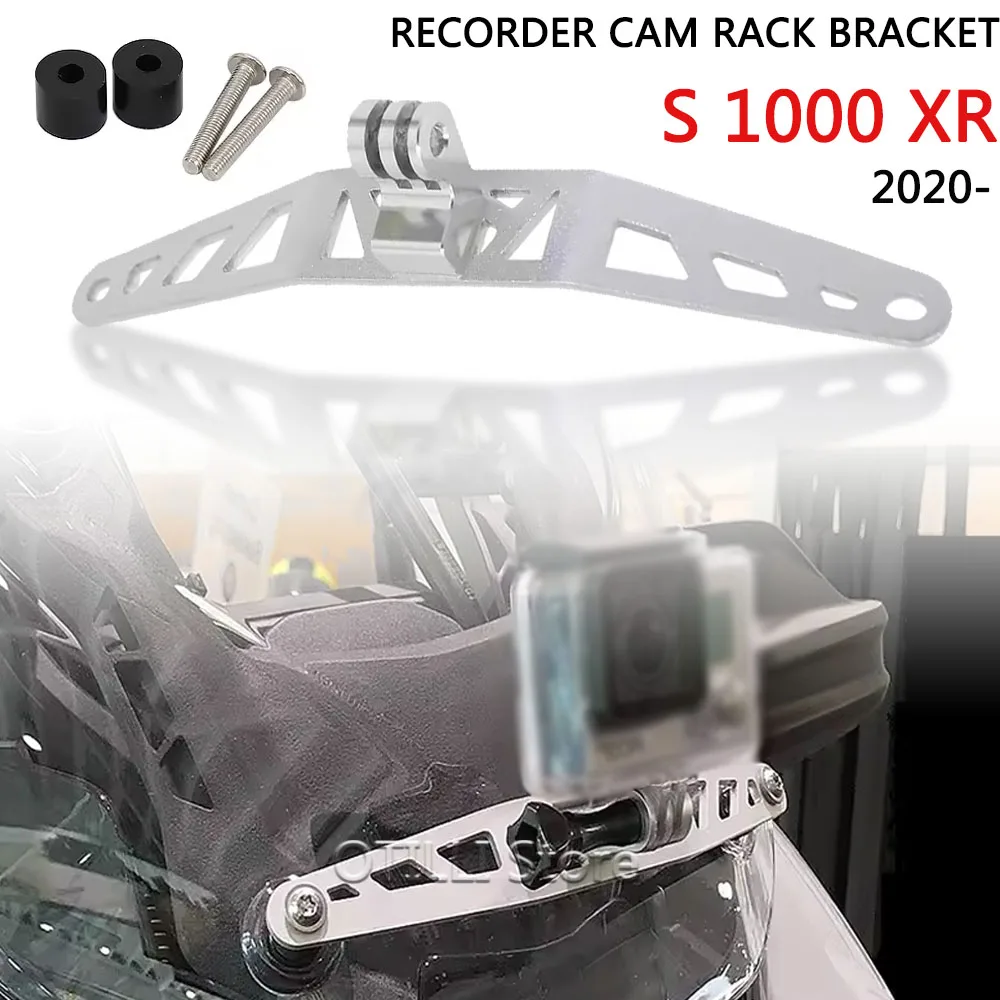

Подходит для BMW S1000XR S 1000 XR S1000 XR 2020- Лобовое стекло мотоцикла для Go Pro Кронштейн для камеры Регистратор Cam Rack Mount Держатель