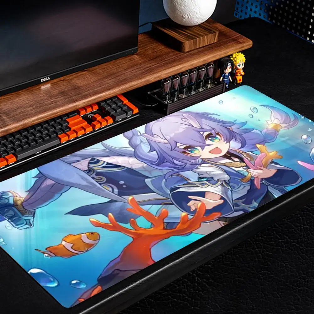 bailu honkai Mouse Pad 500X1000 mm Large Gaming Mousepad Gamer XL Rubber Otaku Keyboard Pad Laptop Desk Mat