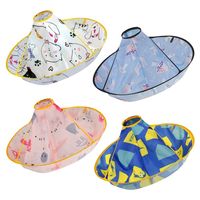 Colorful Kids Hair Cutting Cape Foldable Waterproof Hairdresser Apron Reusable Cloak Umbrella Hair Cutting Tools Home Haircut