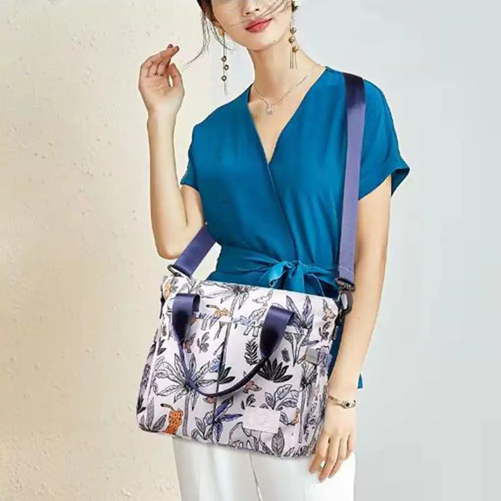 

Многофункциональная сумка для мамы с принтом, широким отверстием, большой вместимостью, легкая, водонепроницаемая, для ухода за ребенком, дорожная