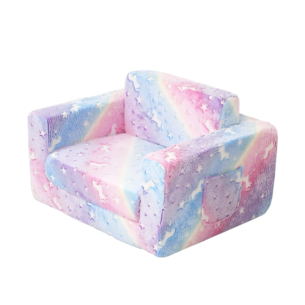 Fancy Baby Kids Foam Modular Living Room Couch Bed Toddler School Mall Sportroom Play Leisure Sofa Recliner