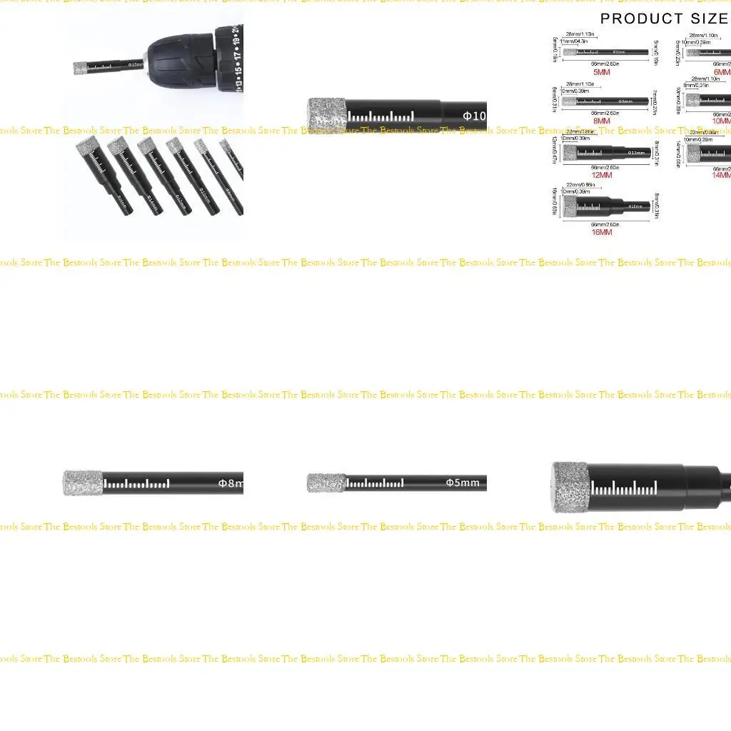 

12pf Duperbility круглая ручка алмазов смена сухого бурового бита для чистого отверстия