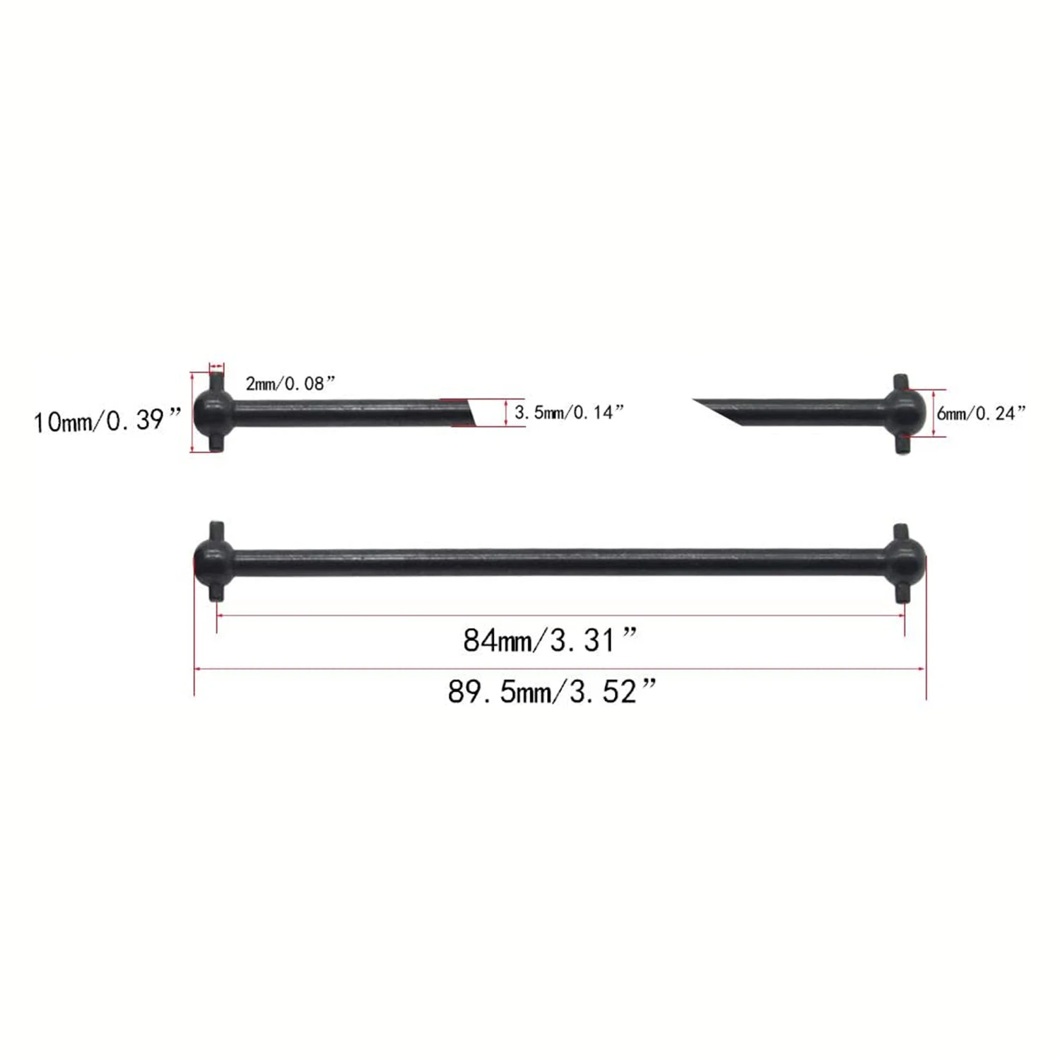 عجلة قيادة دوغبون صلب ، استبدال محور العجلة ، من أجل HSP من من قطع غيار السيارات باللون الأسود ، 4