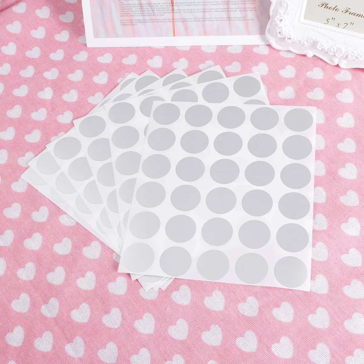 5Pcs Scratch-Off Stickers Self Peel Stick Colorful DIY Labels for Baby Showers Wedding Gender Reveals Save The Date Messages