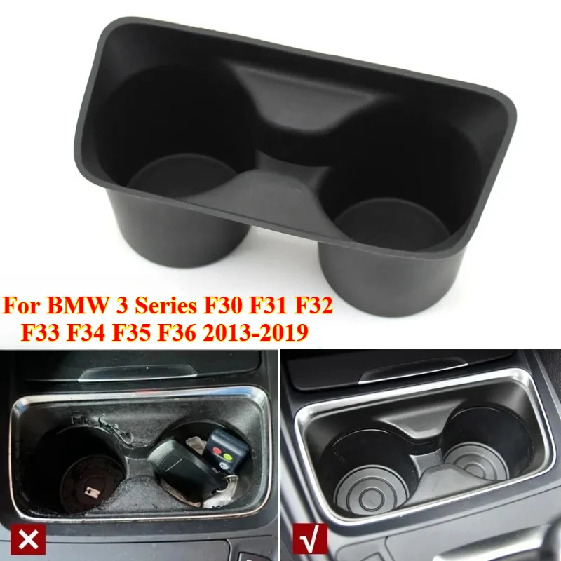 

1PCS For BMW 3 Series F30 F31 F32 F33 F34 F35 F36 2013-2019 Central Control Water Cup Holder Central Storage Table Car Accessory