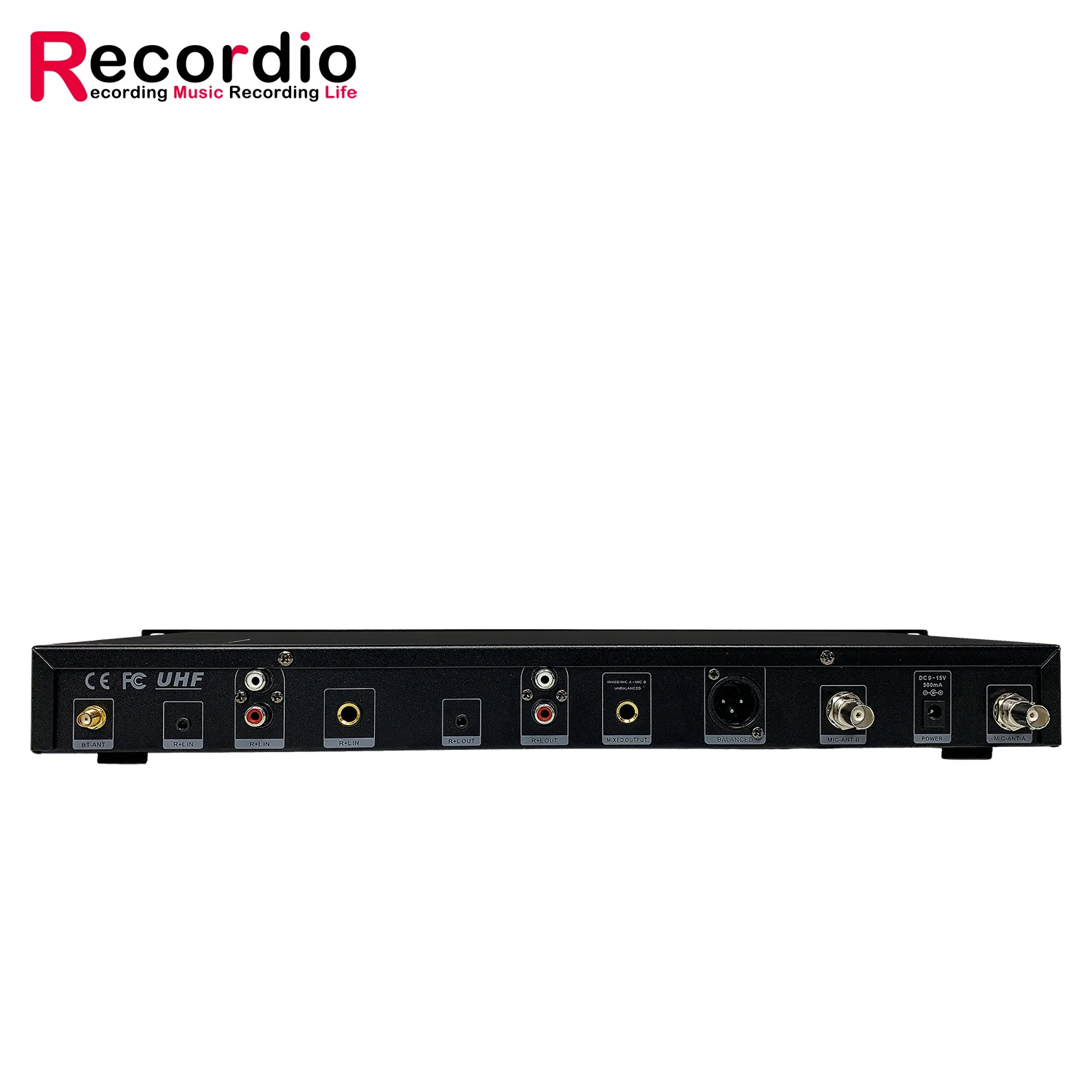 GAW-Q450 2 Channel Wireless Microphone System UHF Wireless Mic Balanced Conference Microphone for Church Stage Performance