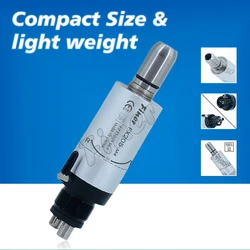 Low Rotation Dental Micromotor 2 4 Hole Mini Air Motor Push Button Contra Angle Straight Nose Cone Low Speed Handpiece