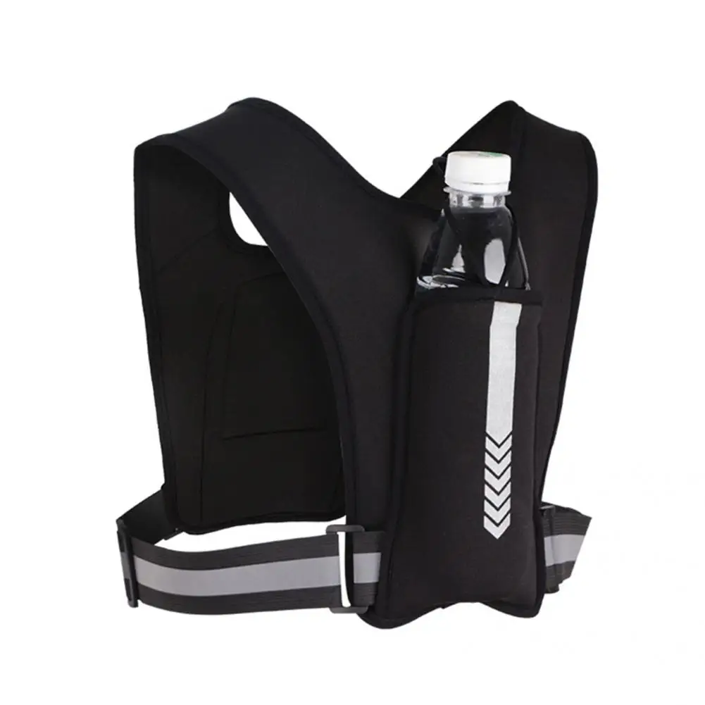 Running Vest Chest Phone Holder Reflective Workout Gear Sport Water Bag Backpack Cycling Trail Hydration Knapsack Water Rucksack