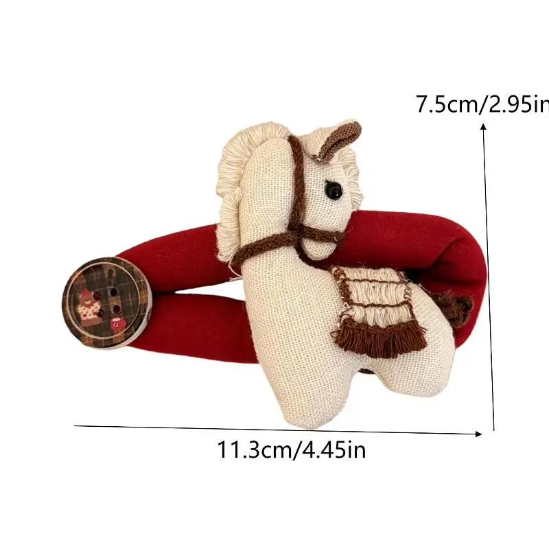 

[Y]Cute Cartoon Pony Plush Hairpin Creative Stuffed Doll Hair Clip Versatile Sweet Bangs Clip Girly Hair Accessories Gifts