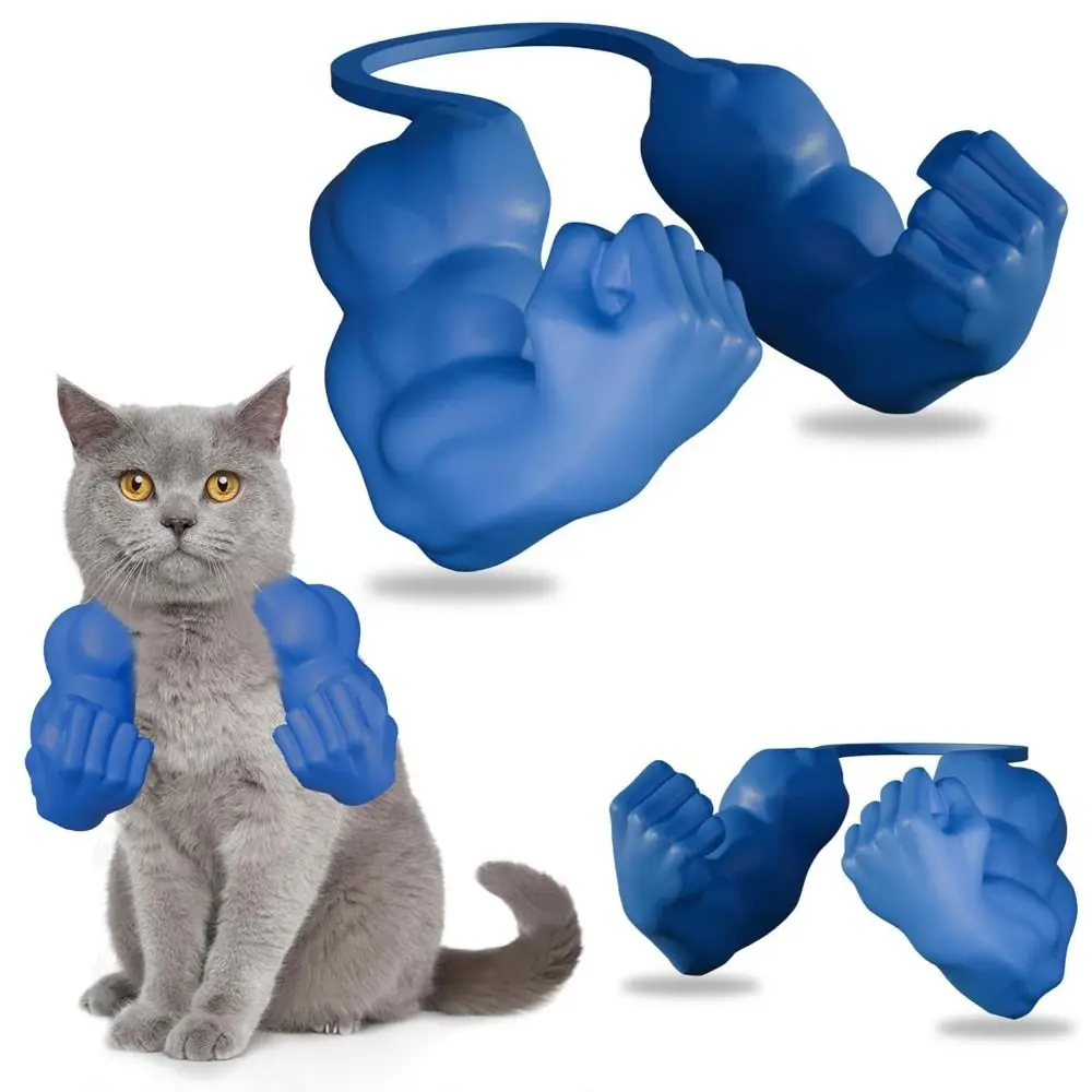 

Creative Funny Cat Muscle Arm Realistic 3D Printing Halloween Cat Costume Lightweight Cat Green Giant Arm Cat Birthday Party