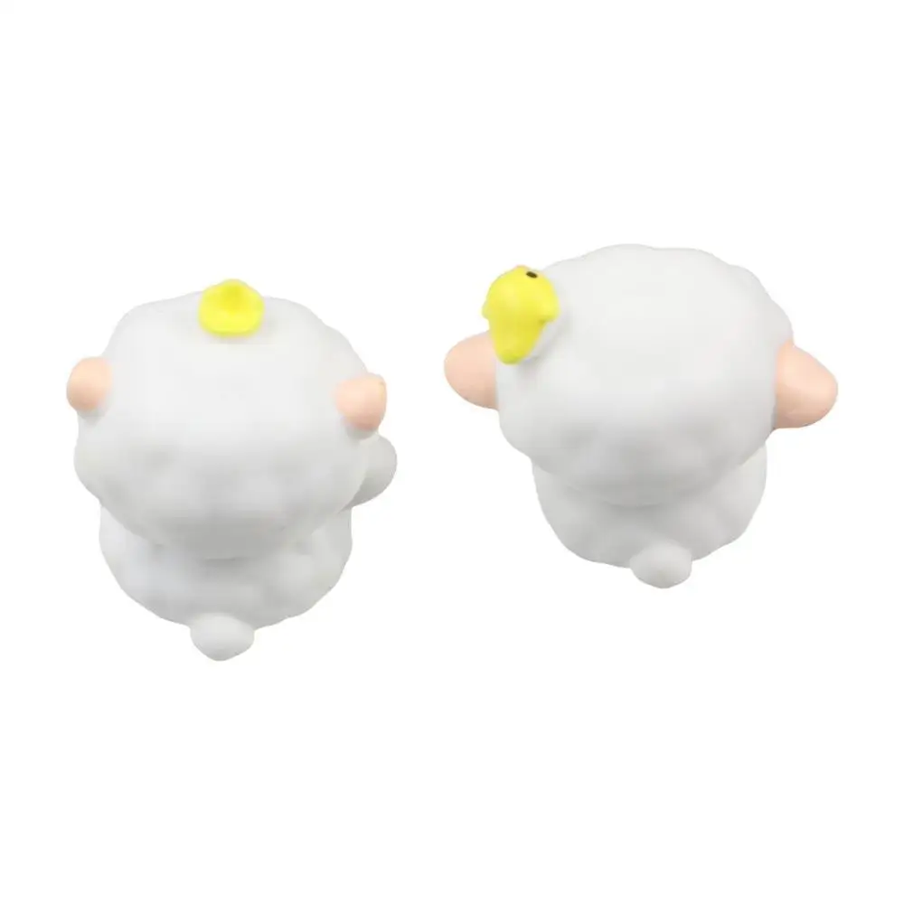 Cartoon Cute Lamb Resin Decor Creative White White Sheep Ornaments Kawaii Miniatures Sheep Statue Decoration DIY Cake Decor