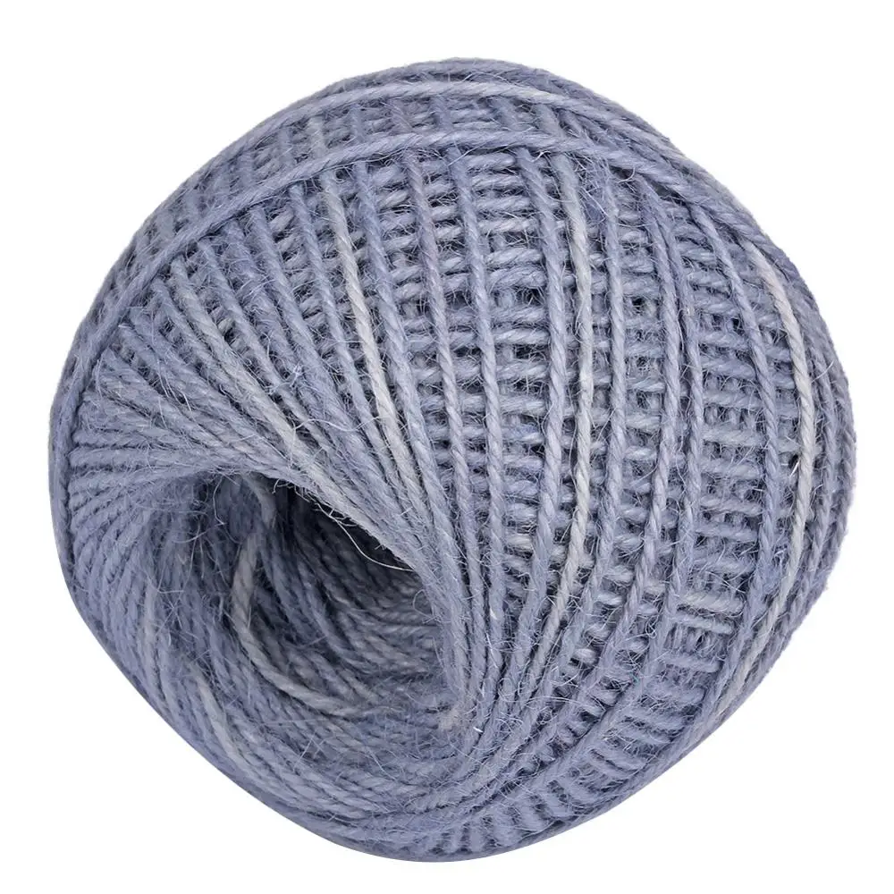 50m 2mm Twisted Natural Twine Burlap Hemp Rope Christmas DIY Supplies Decor
