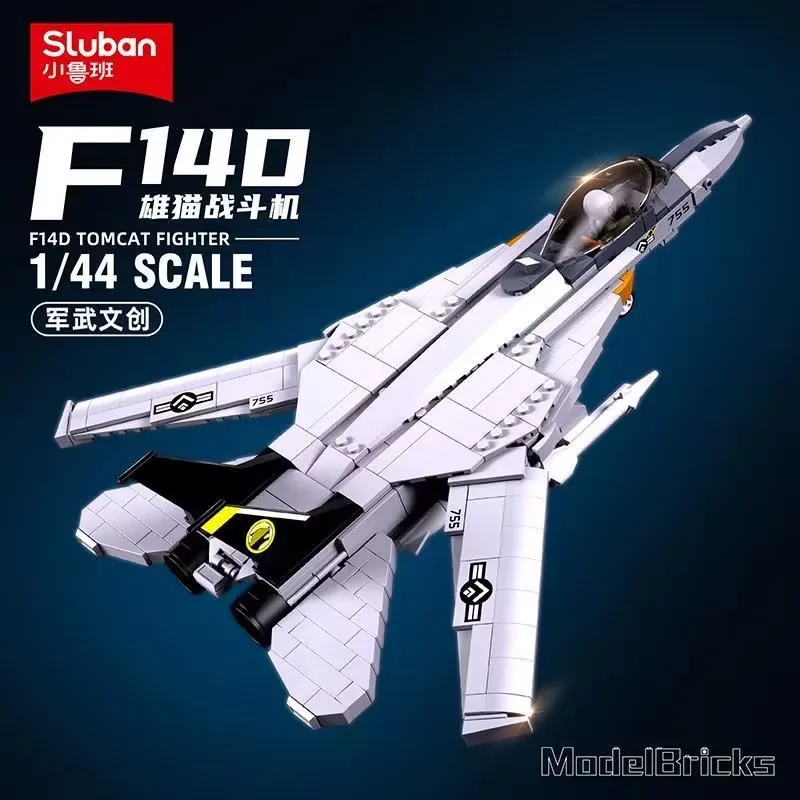 

F14D 404PCS Battle jet fighter war plane Armed Aircraft Army Building Blocks Creative Model Toys For Kids Play bithday gifts