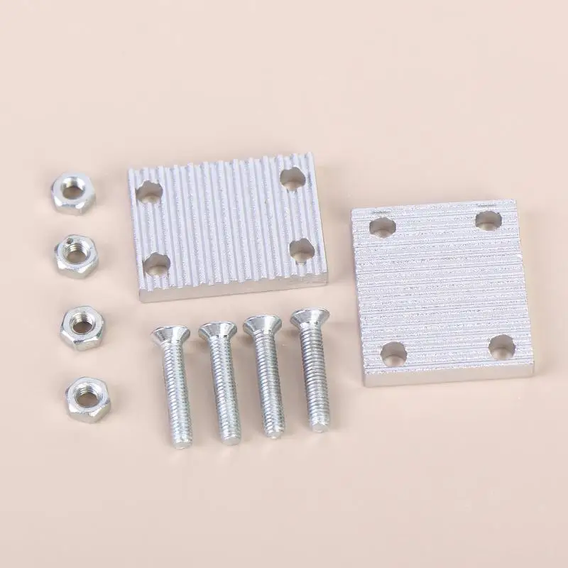 Aluminum Trapezoid Teeth Clamp Fit GT2 6mm 10mm Open Synchronous Timing Belt Gear Board Connecting Plate For 3D Printer