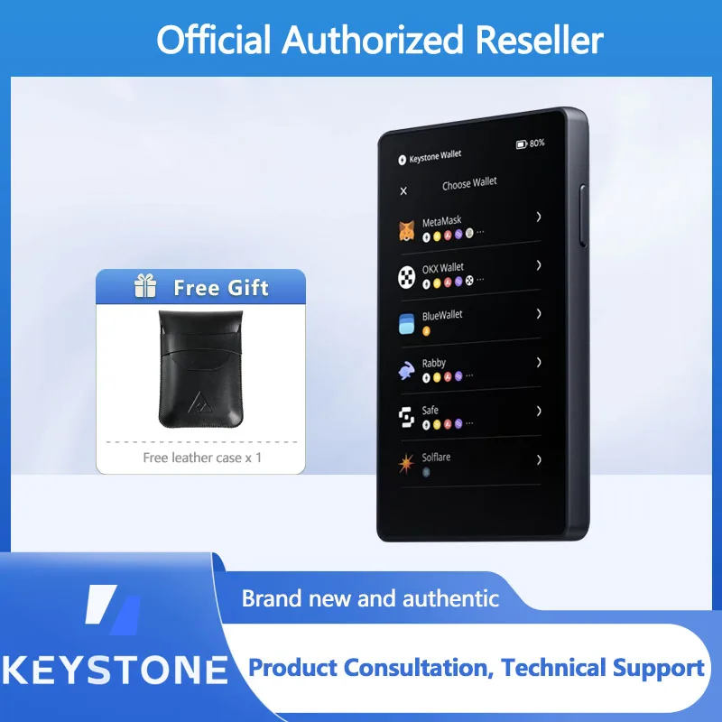 

Secure Crypto Hardware Wallet Keystone 3 Pro And Leather Case
