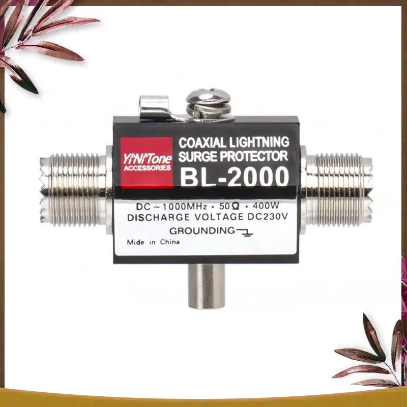 AB59-BL-2000 Coaxial Lightning Surge Protector PL259 Female To PL259 Female Coaxial Lightning Arrestor DC-1000Mhz