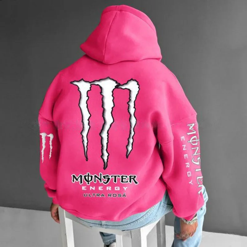 سترات Monster Energy للرجال والنساء، سترات هيب هوب عصرية للشارع، نسيج قطيفة ناعم لأسلوب شارع الهيب هوب الفاخر